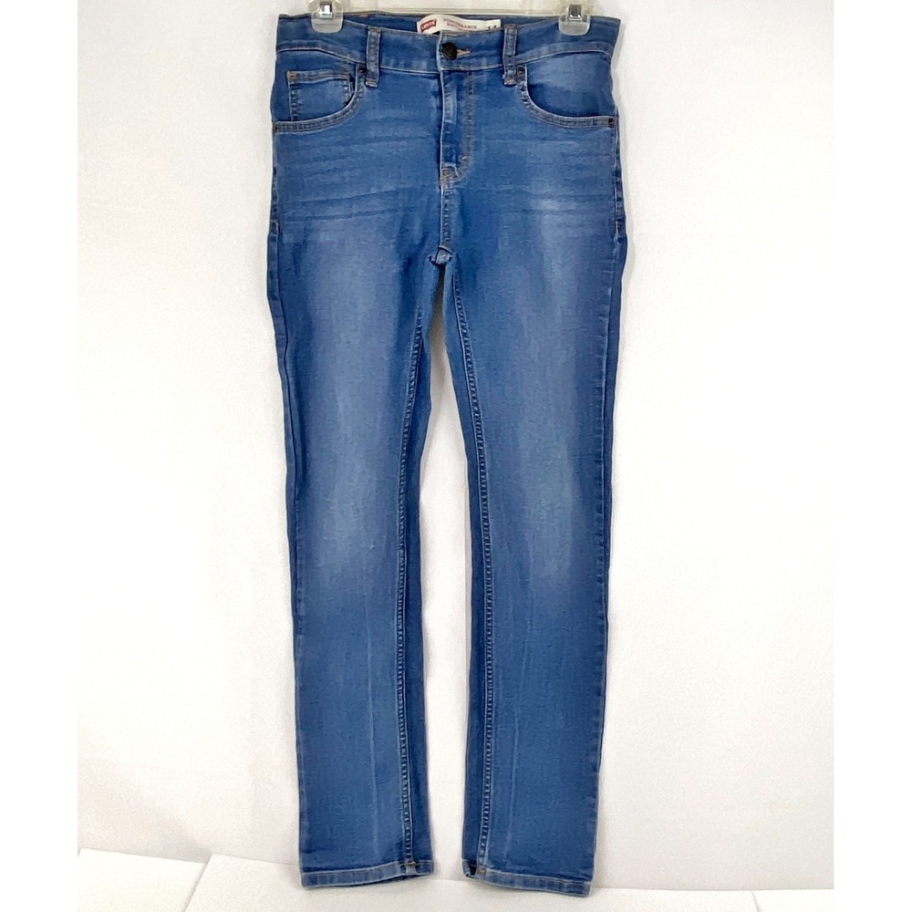 Levi's 510 Performance Stretch Blue Jeans Boys 14 R Medium Wash Skinny Inseam 28